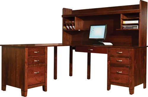 Jacobsville JCD Corner Desk & JH-201-70 Hutch