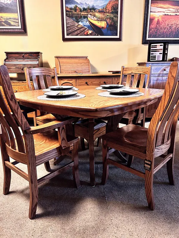 Galveston Single Pedestal Dining Collection (Bow-End, Extension)