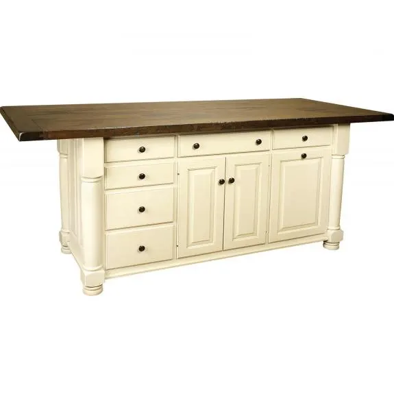 IS-86 Turned Leg Large Kitchen Island Base