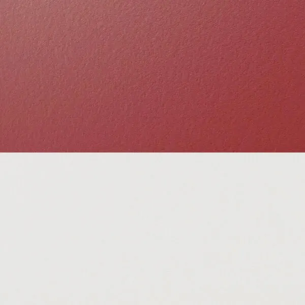 Scarlet Red on White