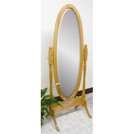 1001 Antique Oval Cheval Mirror