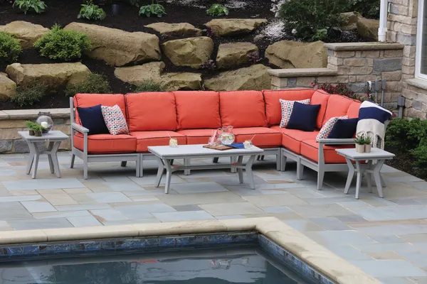 Mayhew Outdoor Poly Sectional Sofa
