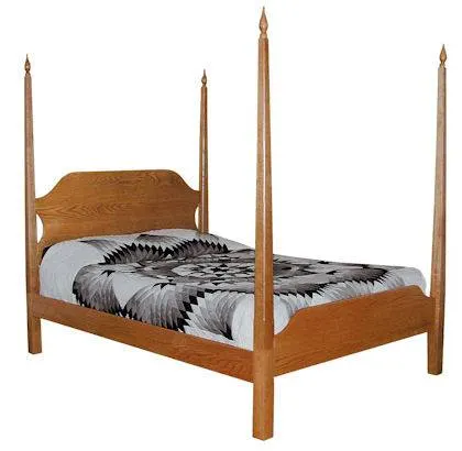 CWF400 Shaker Bedroom Set Pencil Post Bed