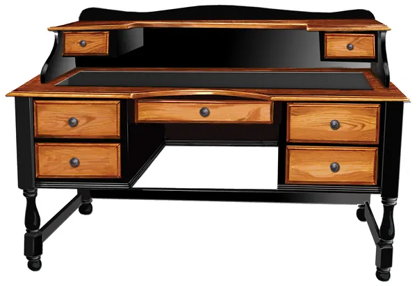 2060 Timber-side Writing Desk with Cubby Top