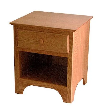 CWF400 Shaker Bedroom Set 1 Drawer Nightstand