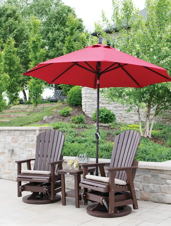 Comfo-Back Adirondack Swivel Glider