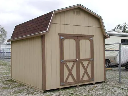 10X12 Gambrel Barn with 6' side wall