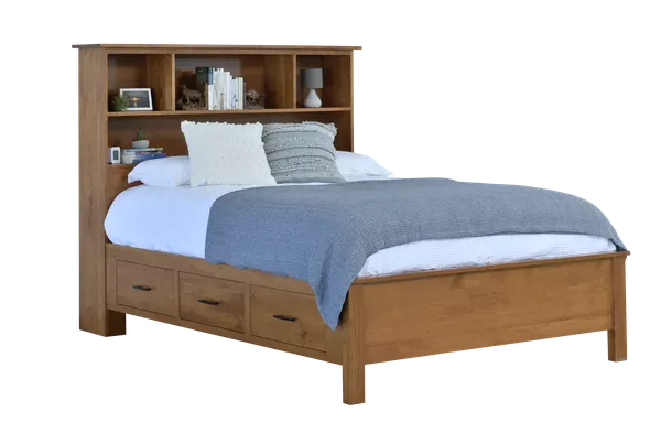 The Williamsport Bookcase Bed with Drawer Storage