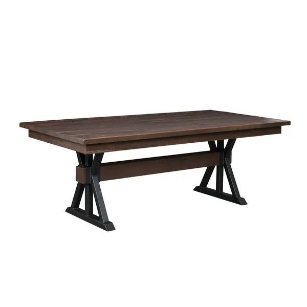 Boston Barn Wood Trestle Dining Table