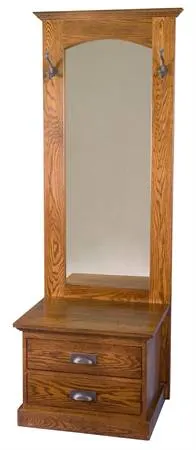 AJW205 Elena Hall Tree with two drawers.
