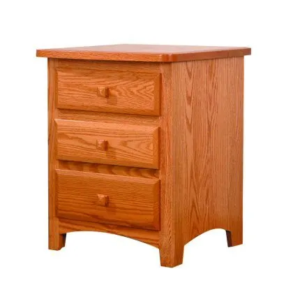 Classic Shaker Bedroom Suite 3 Drawer Nightstand