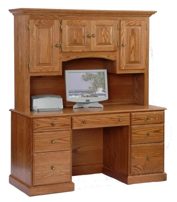 778 Oak Desk with Hutch