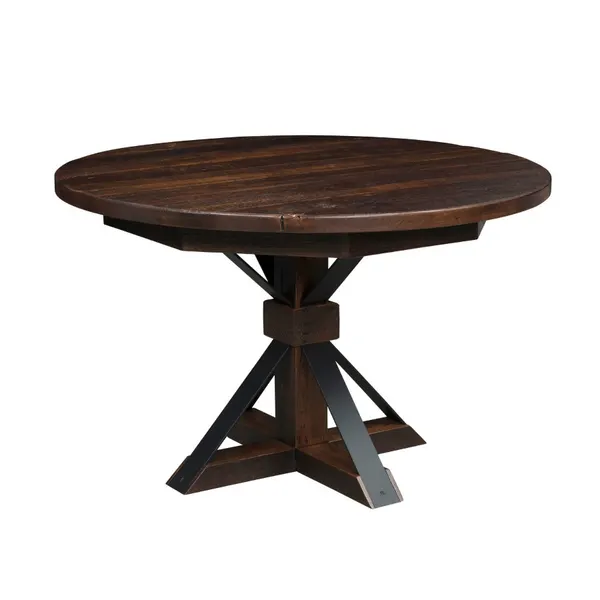 Bordon Barn Wood Pedestal Table