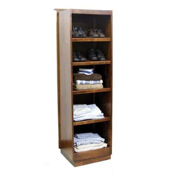 1034-500 Traditional Shaker Storage Tower with Mirror