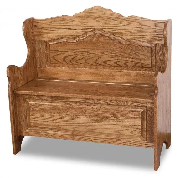 AJW30224 Sunrise Raised Panel Hall Bench