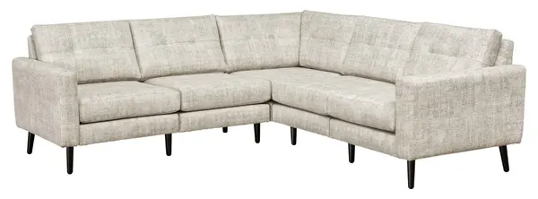 Serene 5-Seat Sectional, Flat Arm
