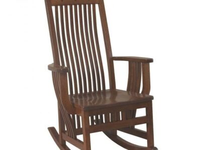 098 Royal Mission Leather Rocking Chair