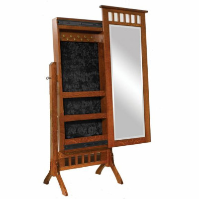 1009-101 Open Top Mission Jewelry Box Cheval