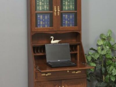 GO-3001 Deluxe Secretary Desk with Doors