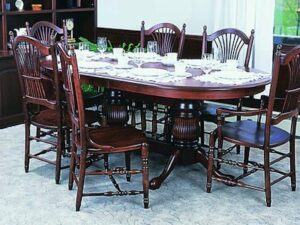 Double Pedestal Traditional Dining Set