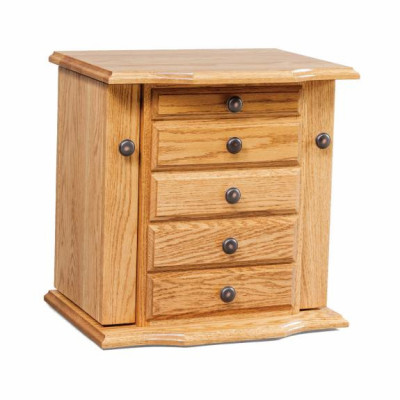 #310 17 1/2"  Queen Ann Dresser Top Jewelry Cabinet.