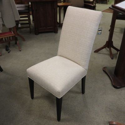 Straight Top Side Chair, Upholstered seat and back