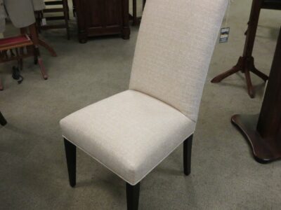 Straight Top Side Chair, Upholstered seat and back