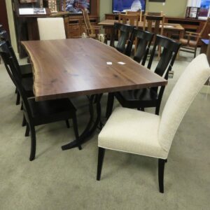 Yosemite Live Edge Dining Set with Metal Base