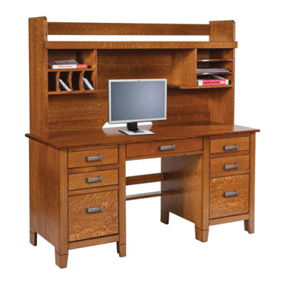 Jacobsville JDPD-2362 Desk and JH-201-60 Hutch