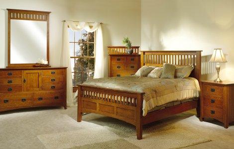 Mission Antique Bedroom Collection