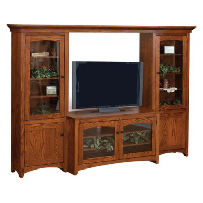 MS-10172-B 4 Piece Bridge Unit Entertainement Center