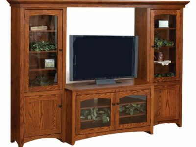 MS-10172-B 4 Piece Bridge Unit Entertainement Center