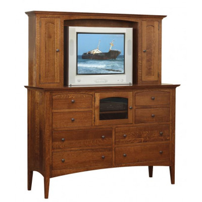 New Haven Bedroom Set Double Dresser Hutch