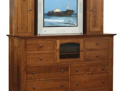 New Haven Bedroom Set Double Dresser Hutch