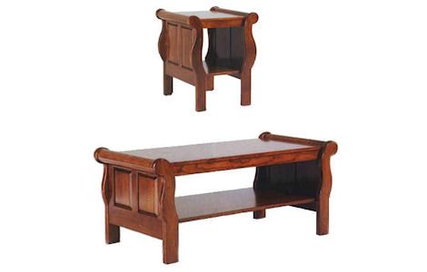 QF Sleigh Style Occasional Tables