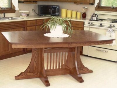 Santa Fe Trestle 75 Dining Room Set Double Pedestal Table