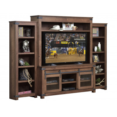 Georgetown Entertainment with Side Bookcases