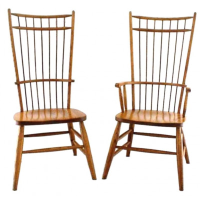 01C Cage Back Cherry Dining Chair