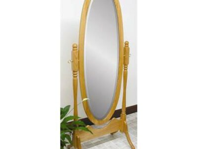 1001 Antique Oval Cheval Mirror