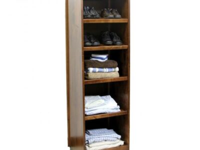 1034-500 Traditional Shaker Storage Tower with Mirror