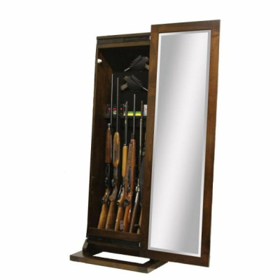1035-300 Shaker Rifle Cabinet with Mirror