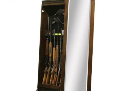 1035-300 Shaker Rifle Cabinet with Mirror