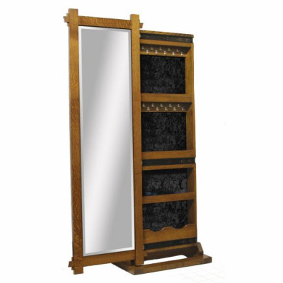 1050-101 Heartford Leaner Mirror with Jewelry Box