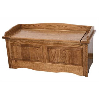 AJW443 Scallop Box Storage Benches