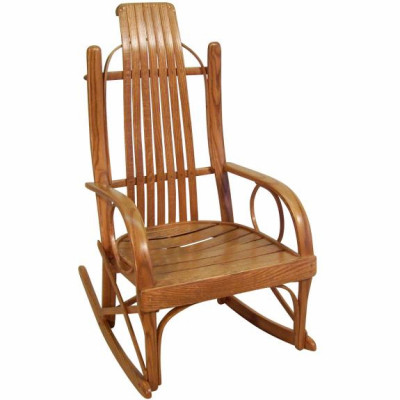 205 Round Arm Bent Oak Rocker
