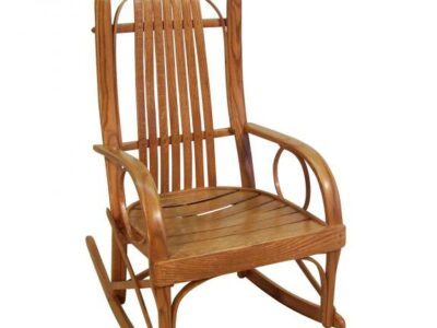 205 Round Arm Bent Oak Rocker