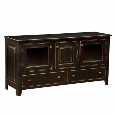 214-2 60" Pine Plasma TV Cabinet