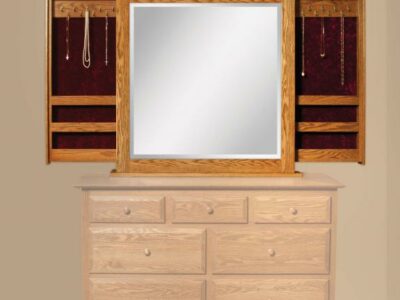 2425 Dresser Mirror with Sliding Jewelry Wings