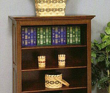 GO-3049 3-Shelf Raised Panel Bookcase