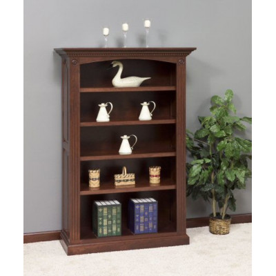 GO-3098 4-Shelf Premium Raised Panel Bookcase